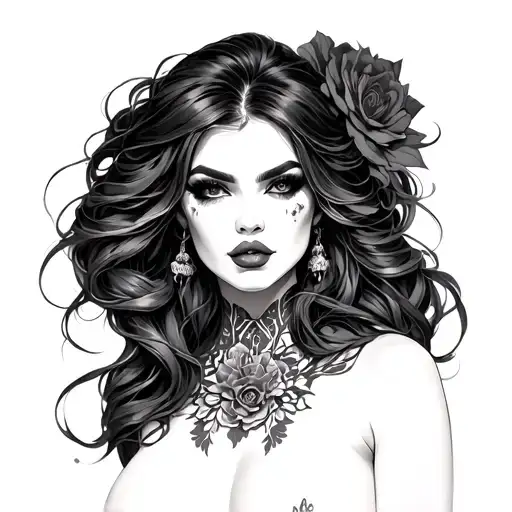 Femdom tattoo design idea