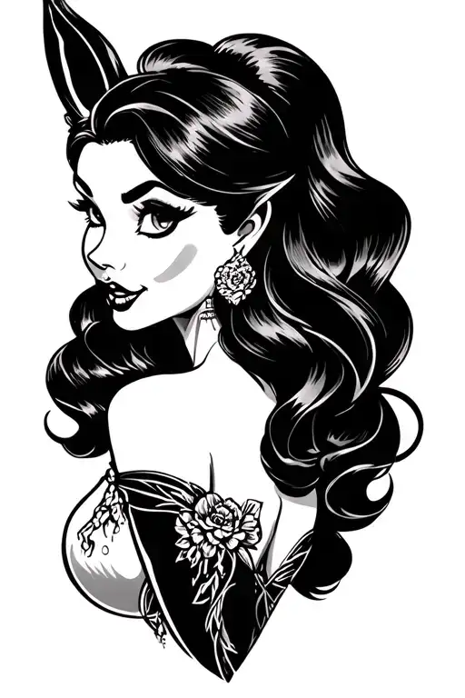 Jessica rabbit tattoo design idea