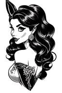 Jessica rabbit tattoo design idea