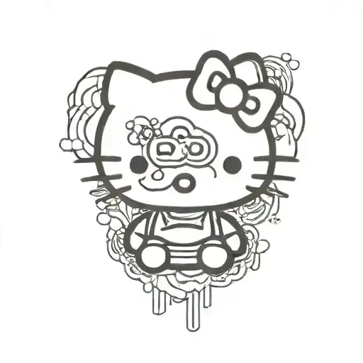 bpd hello kitty involved tattoo design idea