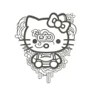 bpd hello kitty involved tattoo design idea