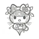 bpd hello kitty involved tattoo design idea