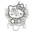 bpd hello kitty involved tattoo design idea