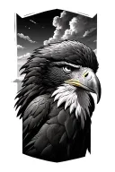 eagle, sky tattoo design idea