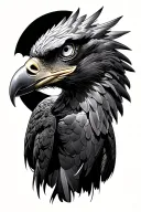 eagle, sky tattoo design idea