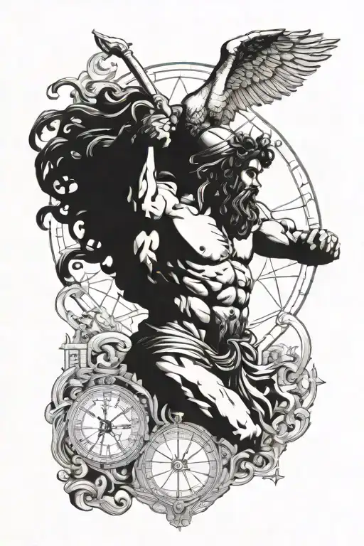 greek mythology atlas sokrat black for cover up  tattoo design idea