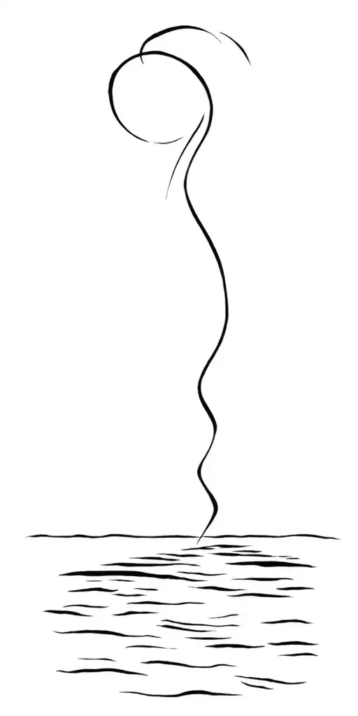 beach tattoo design idea