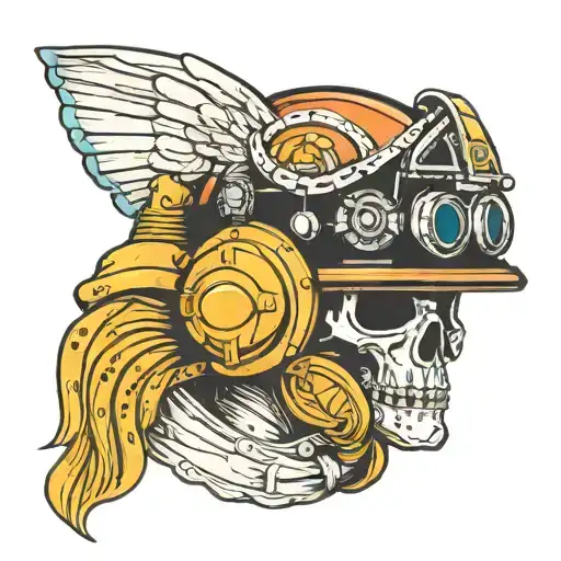 legionnaires, funeral paramedic, sailor diver helmet tattoo design idea