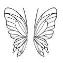 bullet with butterfly wings, cyber sigilism. tattoo design idea