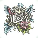 Izzy name tattoo tattoo design idea