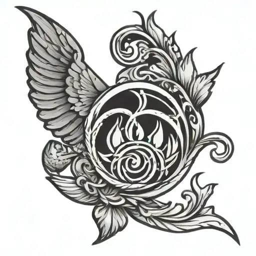 adoption symbol tattoo design idea