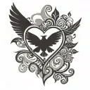 adoption symbol tattoo design idea