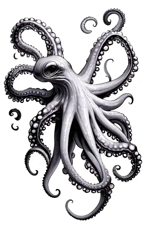 octopus tentacles tattoo design idea