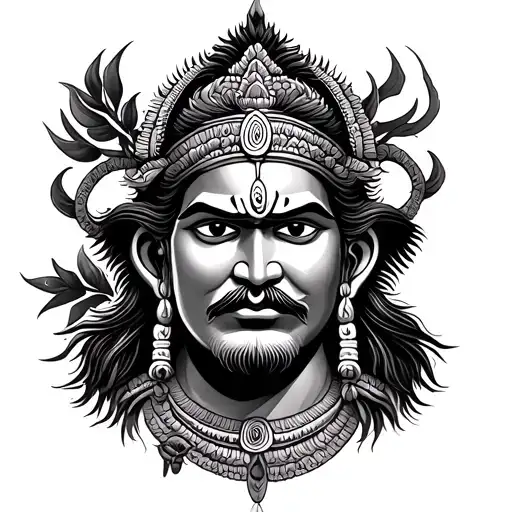 God Hanuman tattoo design idea