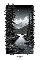 Represt canada outdoors arm sleeve tattoo design idea