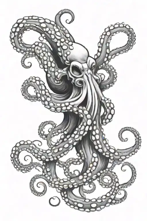 octopus tentacles tattoo design idea