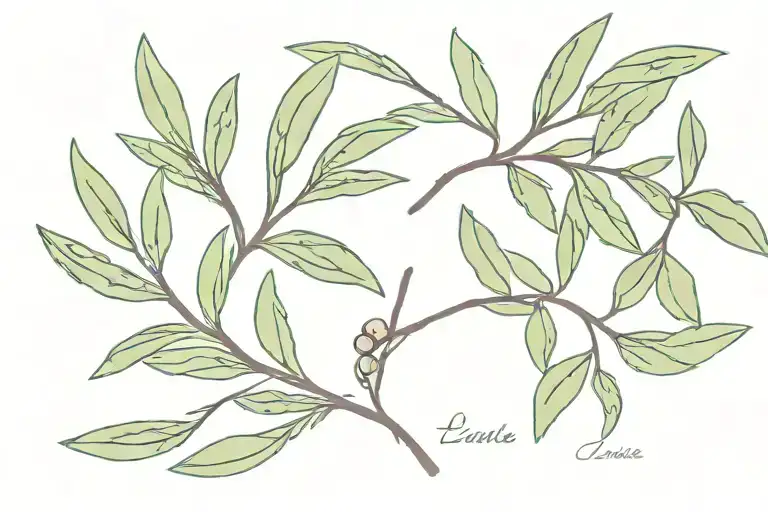 olive branch representing our relationship fire signs zodiacal tattoo design idea