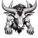 Minotaur tattoo design idea