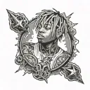 rockstar in his prime juice wrld 999 tattoo design idea