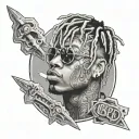 rockstar in his prime juice wrld 999 tattoo design idea