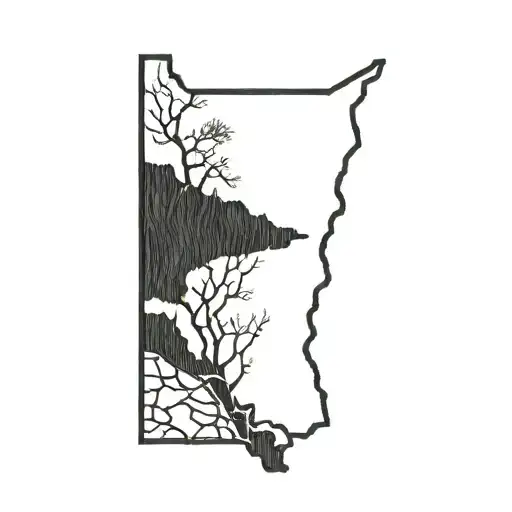 prince edward island canada map tattoo design idea