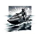 Jet ski tattoo design idea