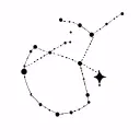Leo and Aquarius constellation tattoo design idea