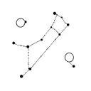 Leo and Aquarius constellation tattoo design idea