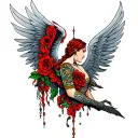 arc angel michael tattoo design idea