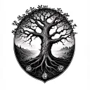 Dead Tree Of Life tattoo design idea