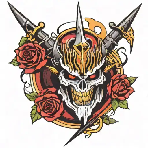 overlord anime character tattoo design idea