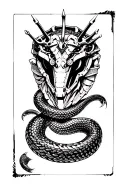 robotic king cobra tattoo design idea