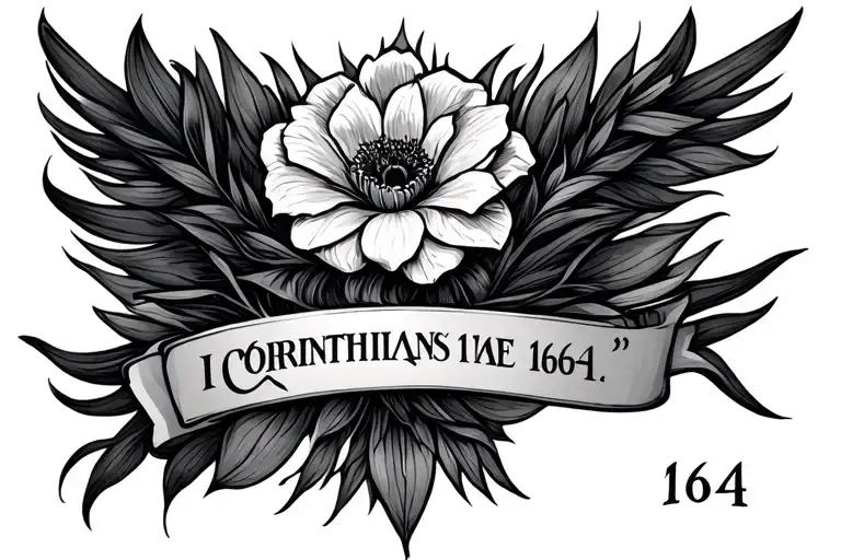 1 Corinthians 16:14 tattoo design idea