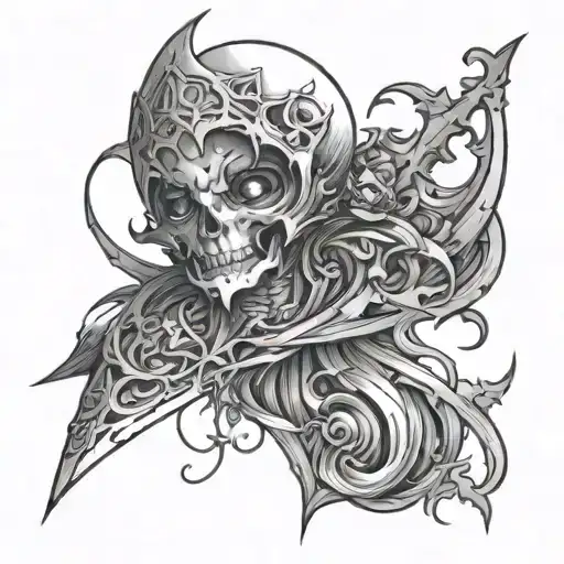 arcane simple tattoo scetch tattoo design idea