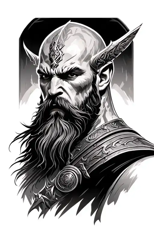 ares god of war tattoo design idea