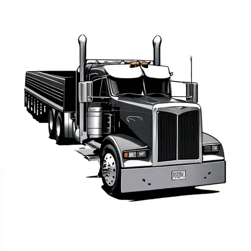 Peterbilt tattoo design idea