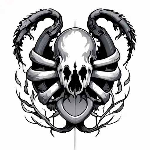 69 Cancer tattoo design idea