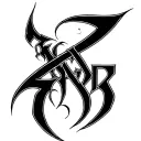 gothic style hard calligraphy style design tattoo design idea