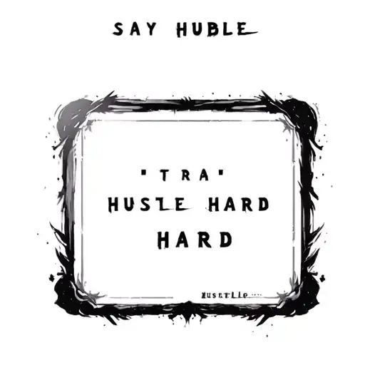"Stay Humble Hustle Hard" Hustle tattoo design idea