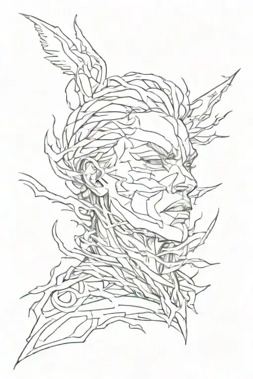 Anxiety Anger Silence scar maximum tattoo design idea