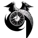 Longitude And Latitude tattoo design idea
