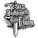 "Jesus Yahweh Rafah Elohim " sword surrounded tattoo design idea