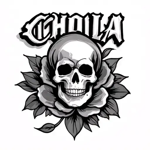 chola authentic name tattoo design idea