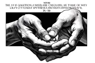 the hands of "creation of Adam" and the Bible verse revelation 3:20 in Roman numerals below it tattoo design idea