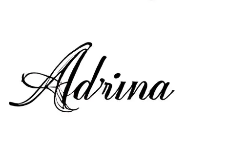 "Adriana " tattoo design idea