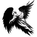 Archangel Gabriel tattoo design idea