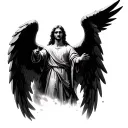 Archangel Gabriel tattoo design idea