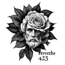 Proverbs 4 23 tattoo design idea