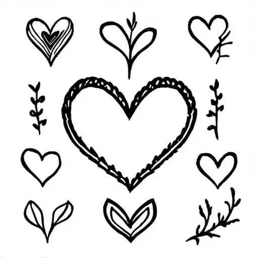 valentine tattoo flash sheet tattoo design idea