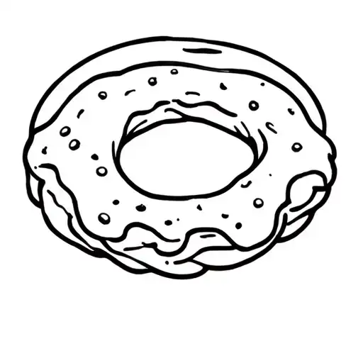 mayonnaise bagel tattoo design idea